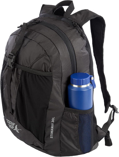 Stowaway Packable Backpack | Travel | Outdoor | Lightweight | Foldable | Durable | Ripstop Polyester | 30L - Dark Forest