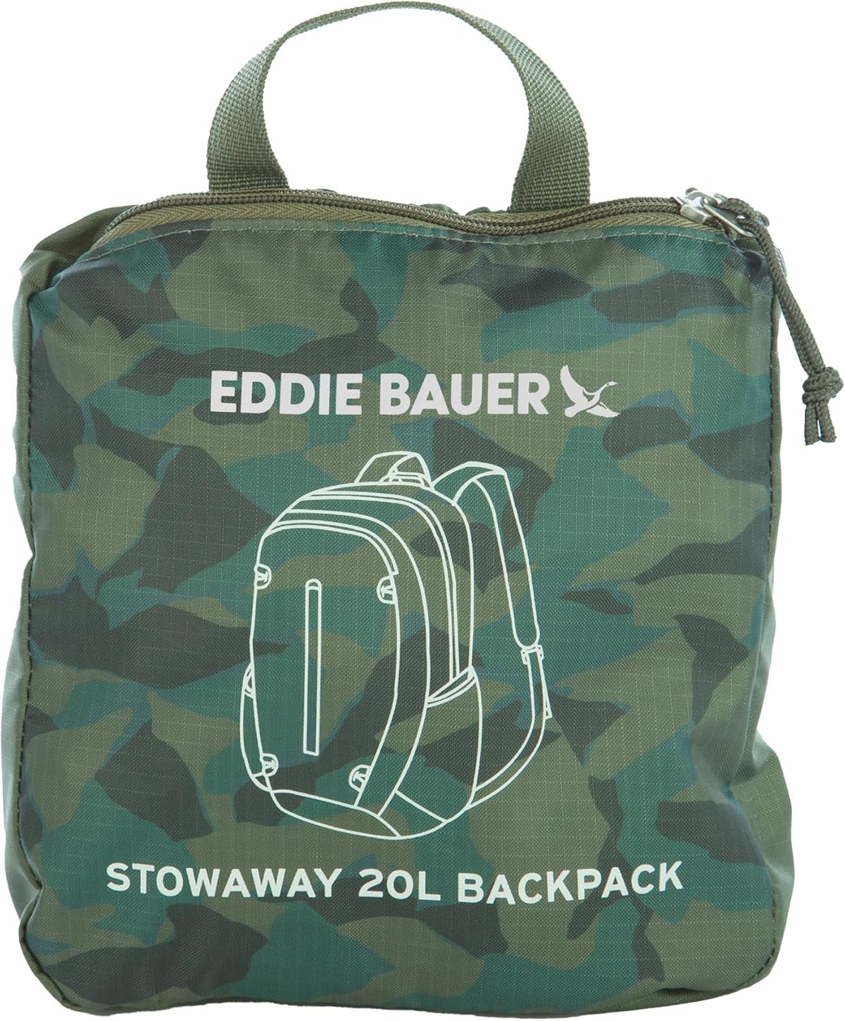 Stowaway Packable Backpack | Travel | Outdoor | Lightweight | Foldable | Durable | Ripstop Polyester | 30L - Dark Forest