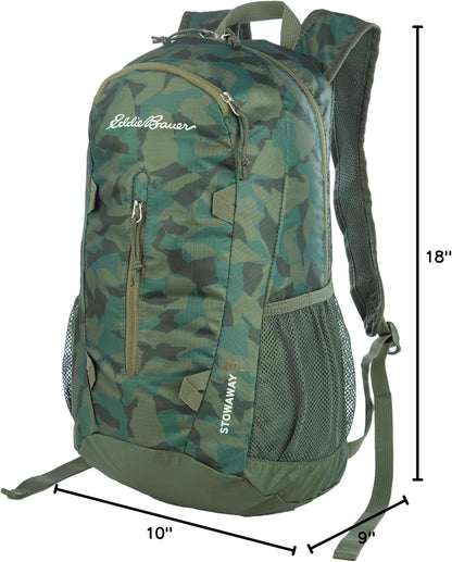 Stowaway Packable Backpack | Travel | Outdoor | Lightweight | Foldable | Durable | Ripstop Polyester | 30L - Dark Forest