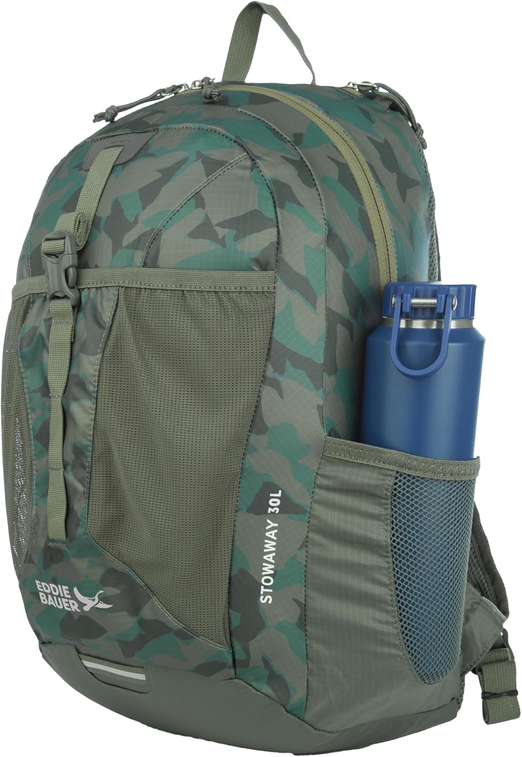 Stowaway Packable Backpack | Travel | Outdoor | Lightweight | Foldable | Durable | Ripstop Polyester | 30L - Dark Forest