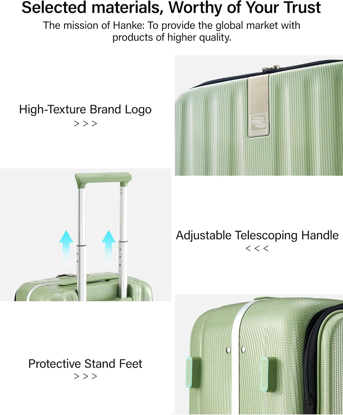 16 Inch Underseat Carry On Luggage with Wheels,Small Hard Shell Suitcases for Weekender,Top Opening Lightweight Travel Luggage Suitcase for Womem Men,Ivory White.