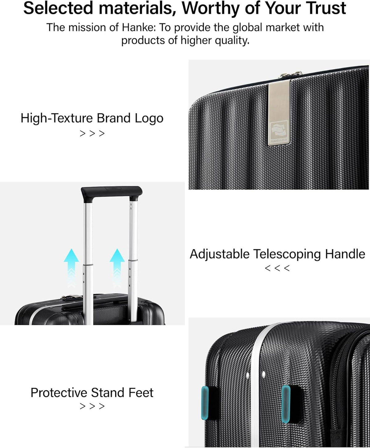16 Inch Underseat Carry On Luggage with Wheels,Small Hard Shell Suitcases for Weekender,Top Opening Lightweight Travel Luggage Suitcase for Womem Men,Ivory White.
