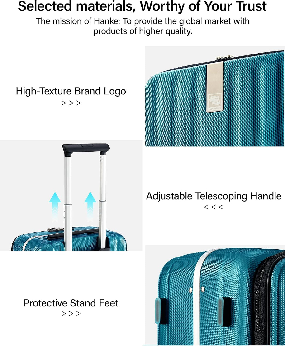 16 Inch Underseat Carry On Luggage with Wheels,Small Hard Shell Suitcases for Weekender,Top Opening Lightweight Travel Luggage Suitcase for Womem Men,Ivory White.