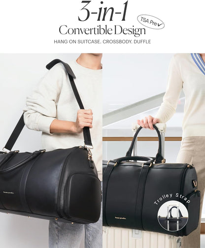 Travel Garment Bag Carry On, Convertible Garment Bags for Travel Suits and Dresses Folding, Garment Duffle Bags for Travel Carry On, Garment Duffel Bags for Travel, Carry on Garment Bag