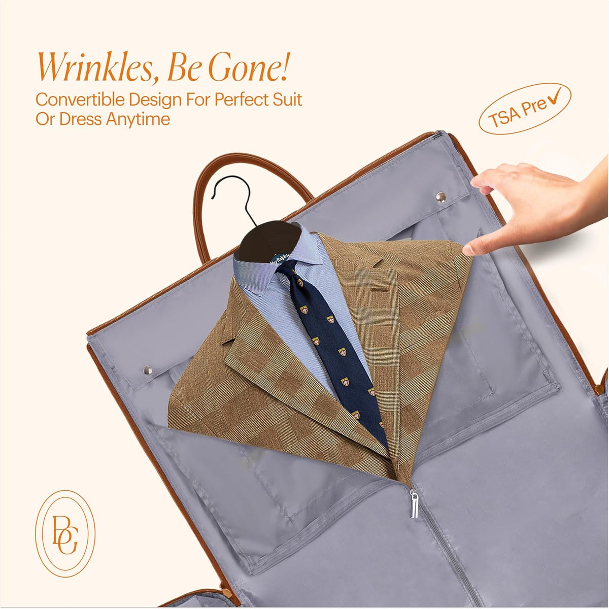 Travel Garment Bag Carry On, Convertible Garment Bags for Travel Suits and Dresses Folding, Garment Duffle Bags for Travel Carry On, Garment Duffel Bags for Travel, Carry on Garment Bag
