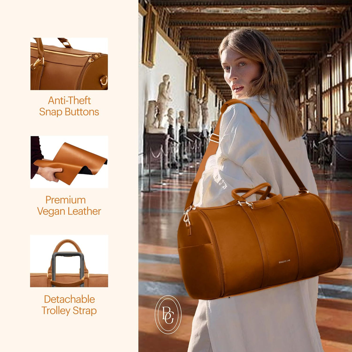 Travel Garment Bag Carry On, Convertible Garment Bags for Travel Suits and Dresses Folding, Garment Duffle Bags for Travel Carry On, Garment Duffel Bags for Travel, Carry on Garment Bag