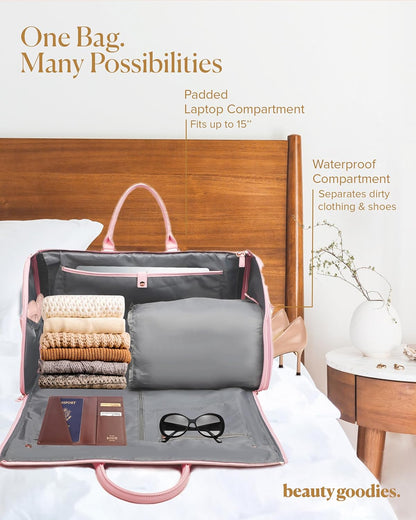 Travel Garment Bag Carry On, Convertible Garment Bags for Travel Suits and Dresses Folding, Garment Duffle Bags for Travel Carry On, Garment Duffel Bags for Travel, Carry on Garment Bag