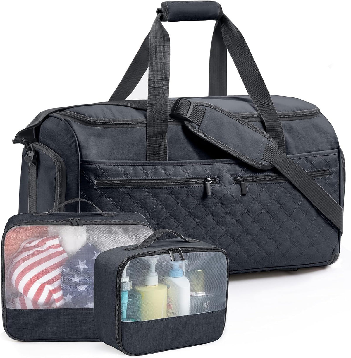 2in1 Garment Bags for Hanging Clothes - Suit Duffle Bag for Travel - Large Personal Item Travel Bag for Men Women, Convertible Carry On Bags for Dance Dress, Weekender Bag Luggage Bag
