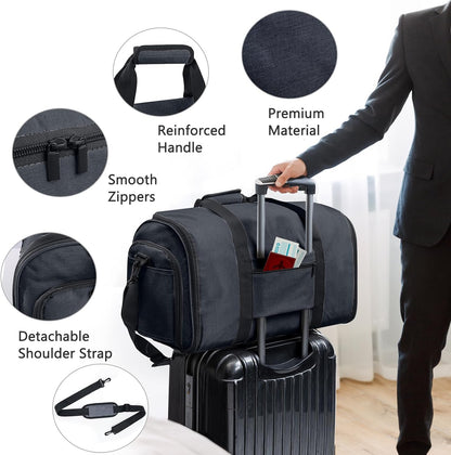 2in1 Garment Bags for Hanging Clothes - Suit Duffle Bag for Travel - Large Personal Item Travel Bag for Men Women, Convertible Carry On Bags for Dance Dress, Weekender Bag Luggage Bag
