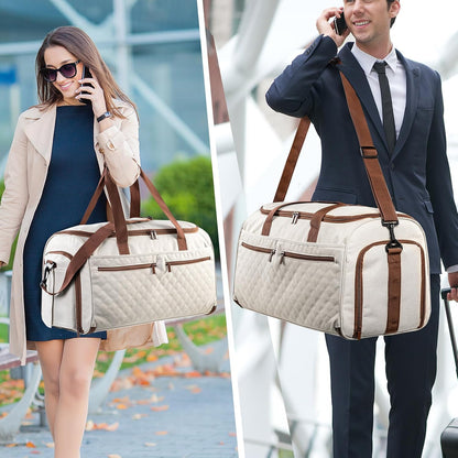 2in1 Garment Bags for Hanging Clothes - Suit Duffle Bag for Travel - Large Personal Item Travel Bag for Men Women, Convertible Carry On Bags for Dance Dress, Weekender Bag Luggage Bag