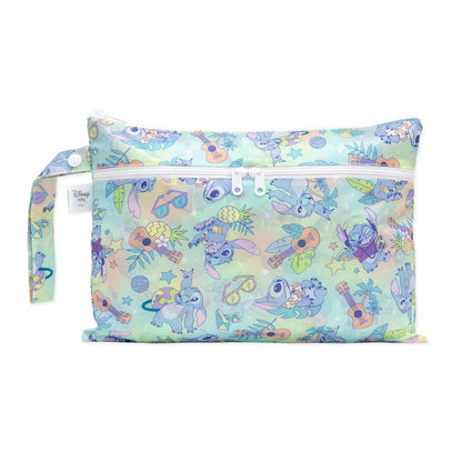 Disney Waterproof Wet Bag for Baby, Travel, Swim Suit, Cloth Diapers, Pump Parts, Pool, Beach, Gym Clothes, Toiletry, Hook to Stroller, Daycare, Zip Reusable Wetdry Packing, Minnie Mouse Icon