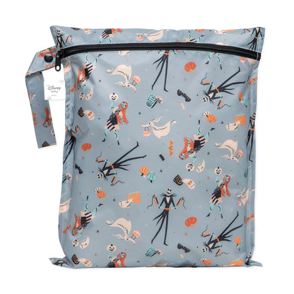 Disney Waterproof Wet Bag for Baby, Travel, Swim Suit, Cloth Diapers, Pump Parts, Pool, Beach, Gym Clothes, Toiletry, Hook to Stroller, Daycare, Zip Reusable Wetdry Packing, Minnie Mouse Icon