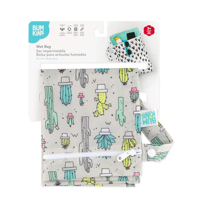 Disney Waterproof Wet Bag for Baby, Travel, Swim Suit, Cloth Diapers, Pump Parts, Pool, Beach, Gym Clothes, Toiletry, Hook to Stroller, Daycare, Zip Reusable Wetdry Packing, Minnie Mouse Icon