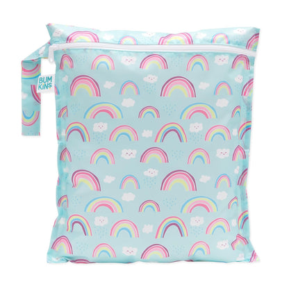 Disney Waterproof Wet Bag for Baby, Travel, Swim Suit, Cloth Diapers, Pump Parts, Pool, Beach, Gym Clothes, Toiletry, Hook to Stroller, Daycare, Zip Reusable Wetdry Packing, Minnie Mouse Icon