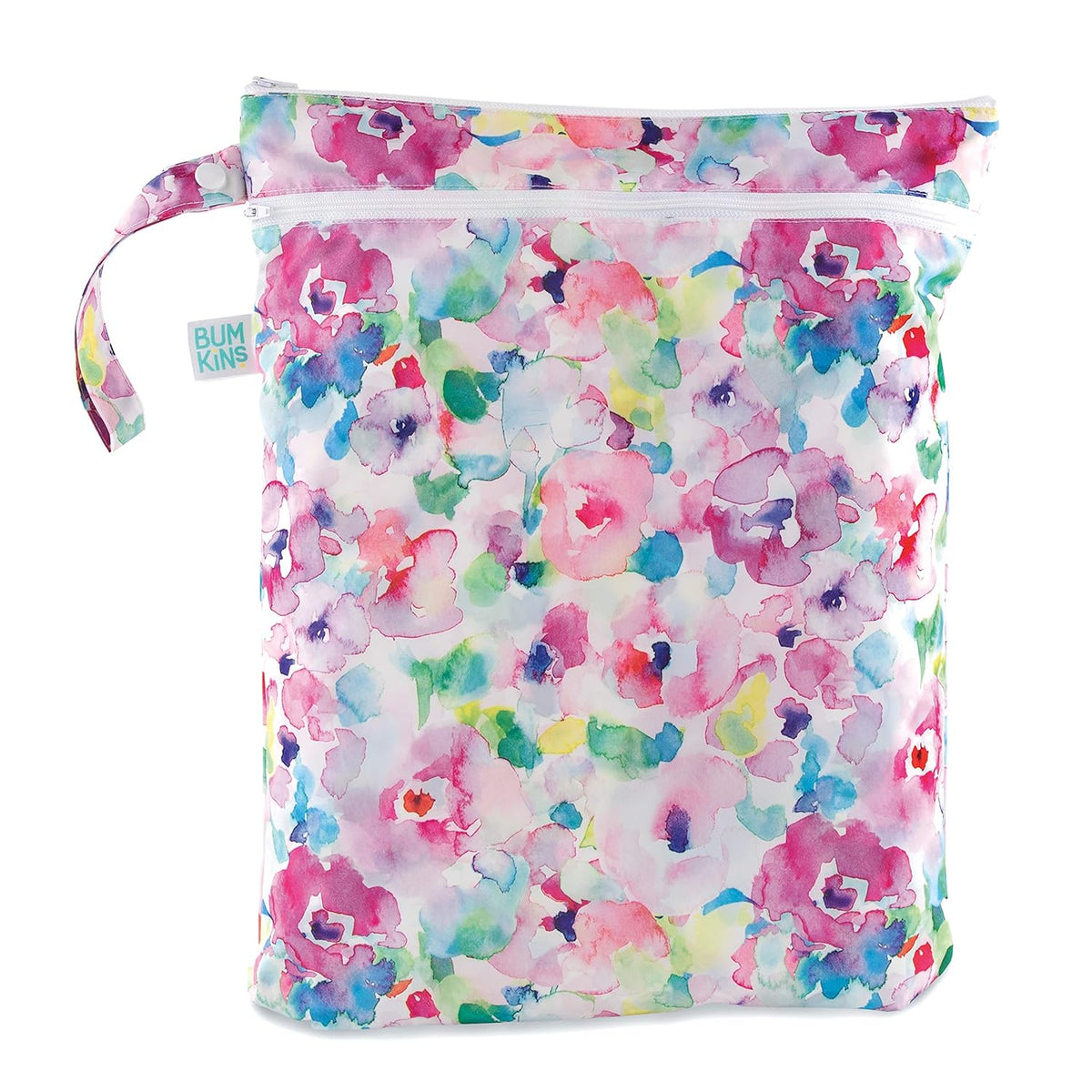 Disney Waterproof Wet Bag for Baby, Travel, Swim Suit, Cloth Diapers, Pump Parts, Pool, Beach, Gym Clothes, Toiletry, Hook to Stroller, Daycare, Zip Reusable Wetdry Packing, Minnie Mouse Icon
