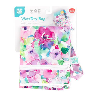 Disney Waterproof Wet Bag for Baby, Travel, Swim Suit, Cloth Diapers, Pump Parts, Pool, Beach, Gym Clothes, Toiletry, Hook to Stroller, Daycare, Zip Reusable Wetdry Packing, Minnie Mouse Icon