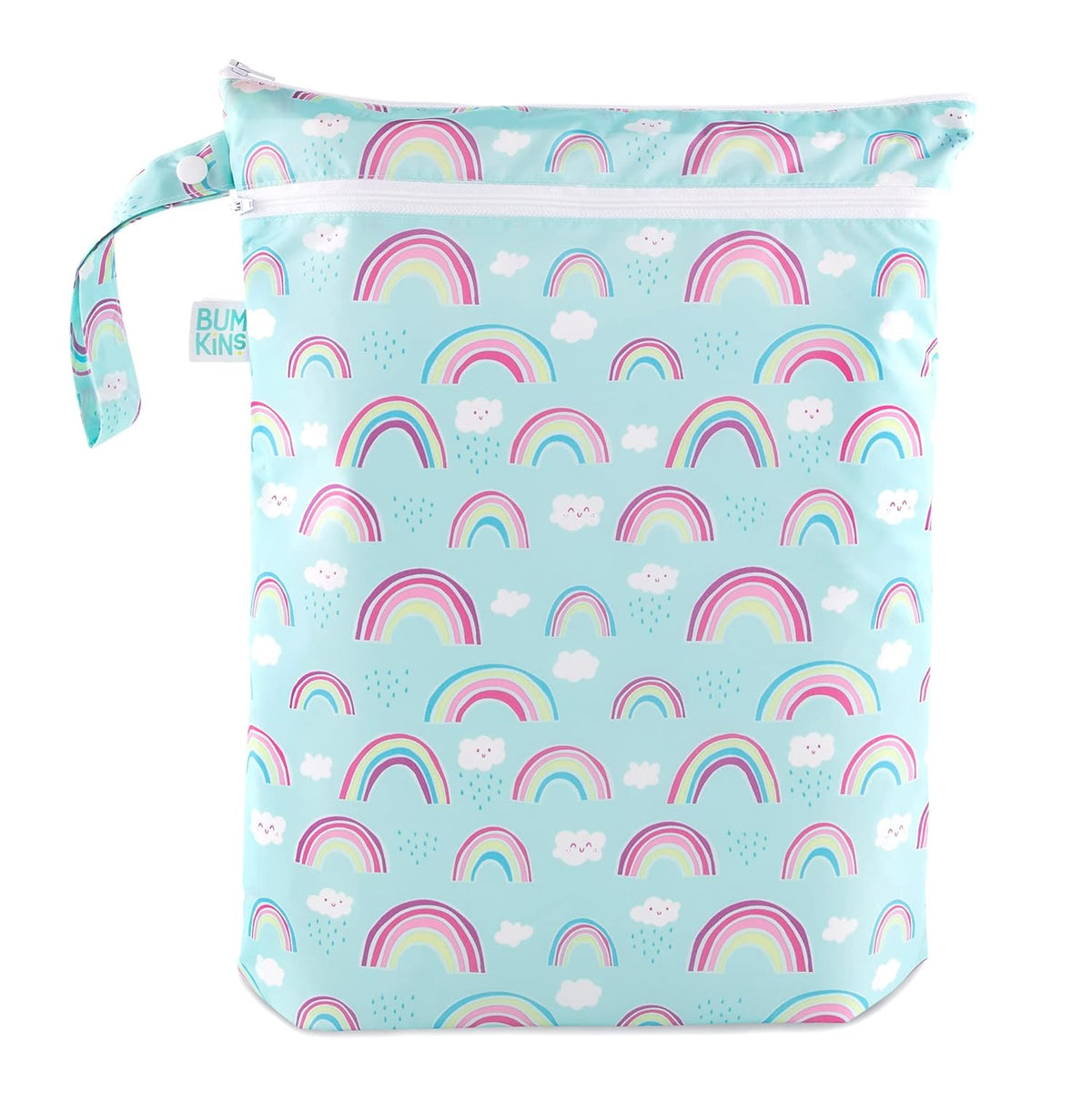 Disney Waterproof Wet Bag for Baby, Travel, Swim Suit, Cloth Diapers, Pump Parts, Pool, Beach, Gym Clothes, Toiletry, Hook to Stroller, Daycare, Zip Reusable Wetdry Packing, Minnie Mouse Icon