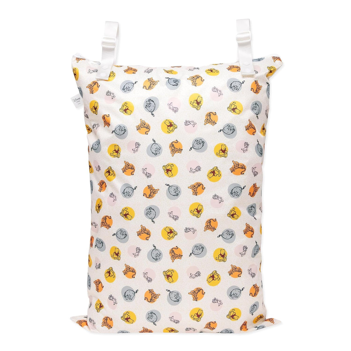 Disney Waterproof Wet Bag for Baby, Travel, Swim Suit, Cloth Diapers, Pump Parts, Pool, Beach, Gym Clothes, Toiletry, Hook to Stroller, Daycare, Zip Reusable Wetdry Packing, Minnie Mouse Icon