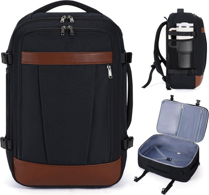 19" Travel Backpack for Men Women 30L Large Carry-On Backpack with 17.3 In Laptop Compartment,Grey