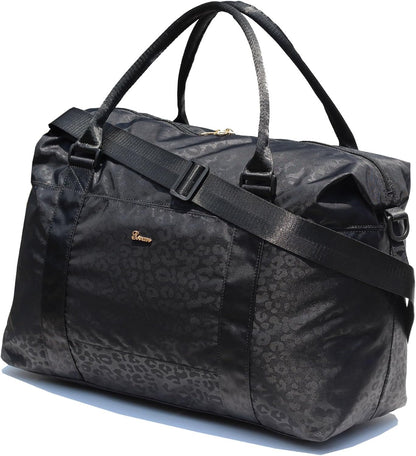 Travel Tote Duffel Gym Bag,Weekender Overnight Carry-on Tote Crossbody Bag with Wet Pocket and Trolley Sleeve Upgraded