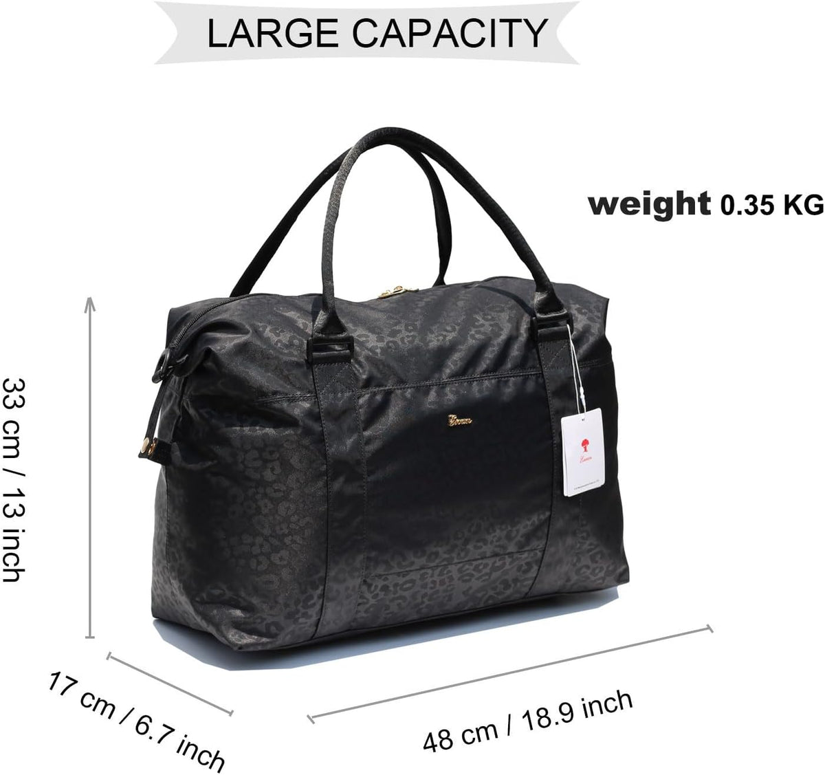 Travel Tote Duffel Gym Bag,Weekender Overnight Carry-on Tote Crossbody Bag with Wet Pocket and Trolley Sleeve Upgraded
