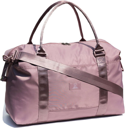 Travel Tote Duffel Gym Bag,Weekender Overnight Carry-on Tote Crossbody Bag with Wet Pocket and Trolley Sleeve Upgraded