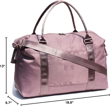Travel Tote Duffel Gym Bag,Weekender Overnight Carry-on Tote Crossbody Bag with Wet Pocket and Trolley Sleeve Upgraded
