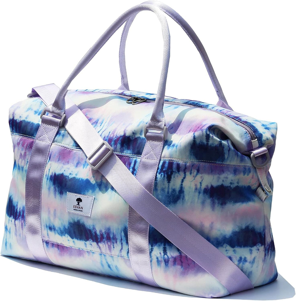 Travel Tote Duffel Gym Bag,Weekender Overnight Carry-on Tote Crossbody Bag with Wet Pocket and Trolley Sleeve Upgraded