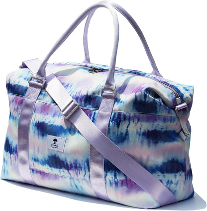Travel Tote Duffel Gym Bag,Weekender Overnight Carry-on Tote Crossbody Bag with Wet Pocket and Trolley Sleeve Upgraded