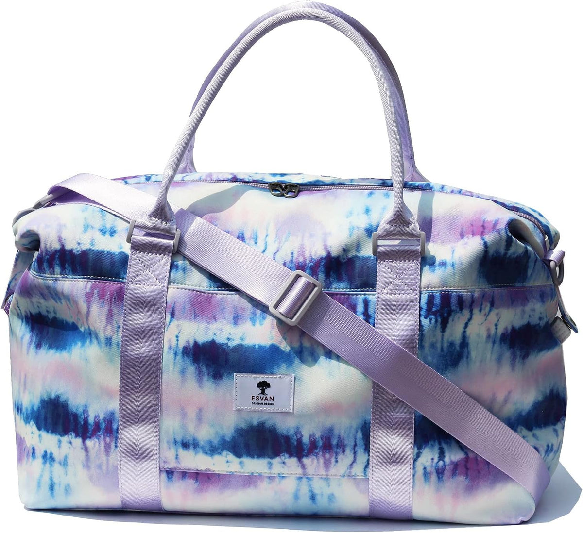 Travel Tote Duffel Gym Bag,Weekender Overnight Carry-on Tote Crossbody Bag with Wet Pocket and Trolley Sleeve Upgraded