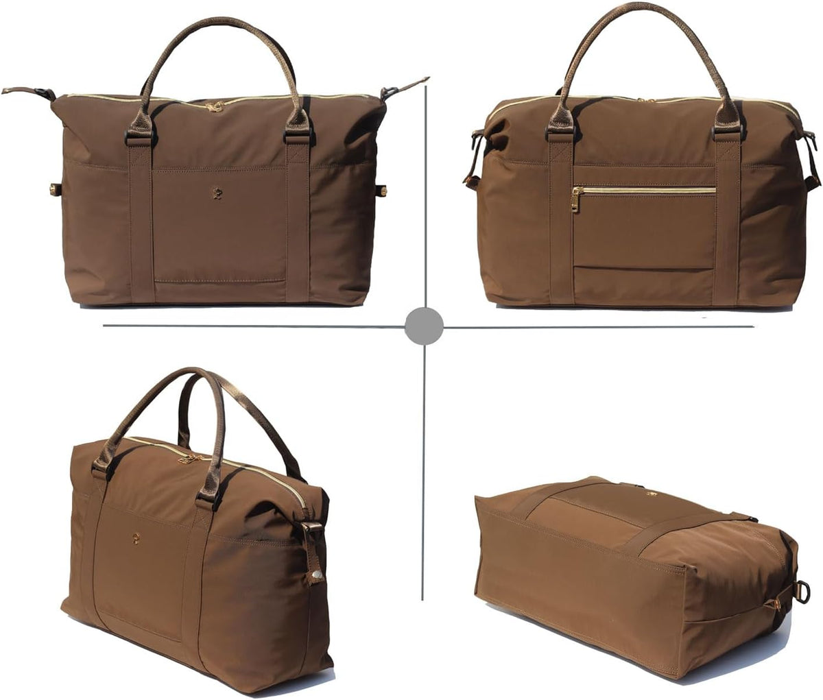 Travel Tote Duffel Gym Bag,Weekender Overnight Carry-on Tote Crossbody Bag with Wet Pocket and Trolley Sleeve Upgraded