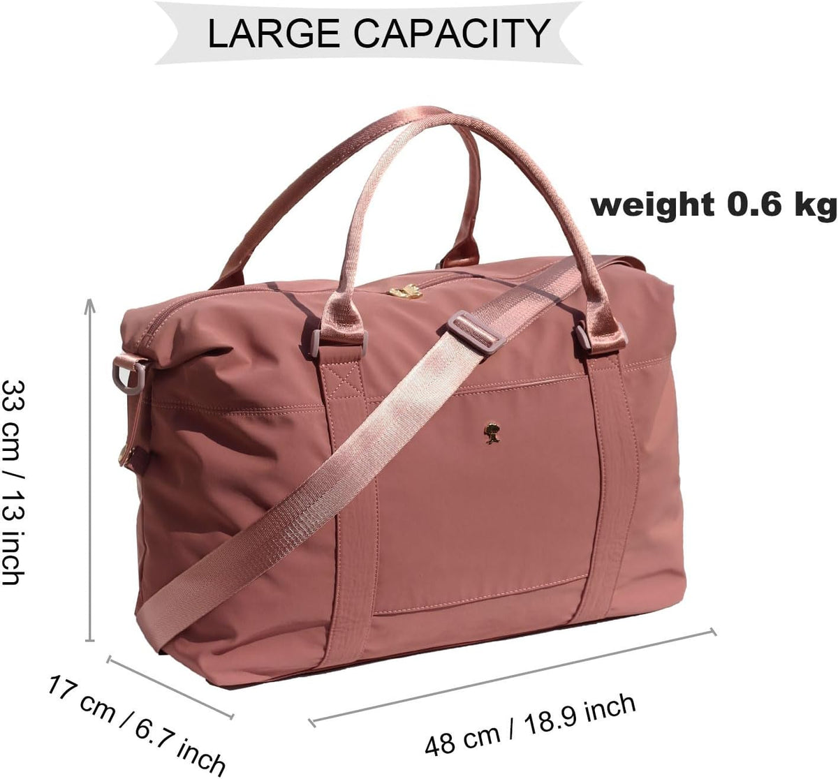 Travel Tote Duffel Gym Bag,Weekender Overnight Carry-on Tote Crossbody Bag with Wet Pocket and Trolley Sleeve Upgraded