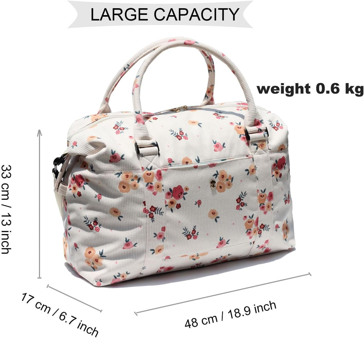 Travel Tote Duffel Gym Bag,Weekender Overnight Carry-on Tote Crossbody Bag with Wet Pocket and Trolley Sleeve Upgraded