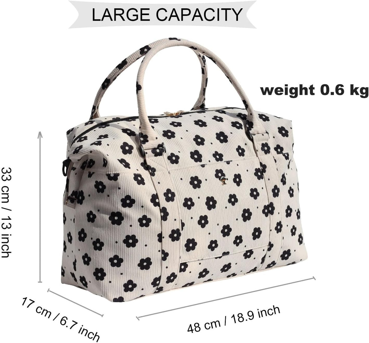 Travel Tote Duffel Gym Bag,Weekender Overnight Carry-on Tote Crossbody Bag with Wet Pocket and Trolley Sleeve Upgraded