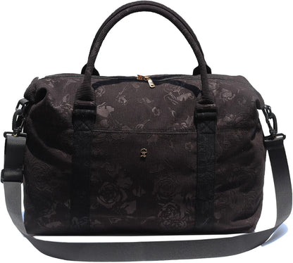 Travel Tote Duffel Gym Bag,Weekender Overnight Carry-on Tote Crossbody Bag with Wet Pocket and Trolley Sleeve Upgraded