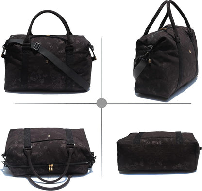 Travel Tote Duffel Gym Bag,Weekender Overnight Carry-on Tote Crossbody Bag with Wet Pocket and Trolley Sleeve Upgraded