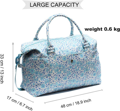 Travel Tote Duffel Gym Bag,Weekender Overnight Carry-on Tote Crossbody Bag with Wet Pocket and Trolley Sleeve Upgraded