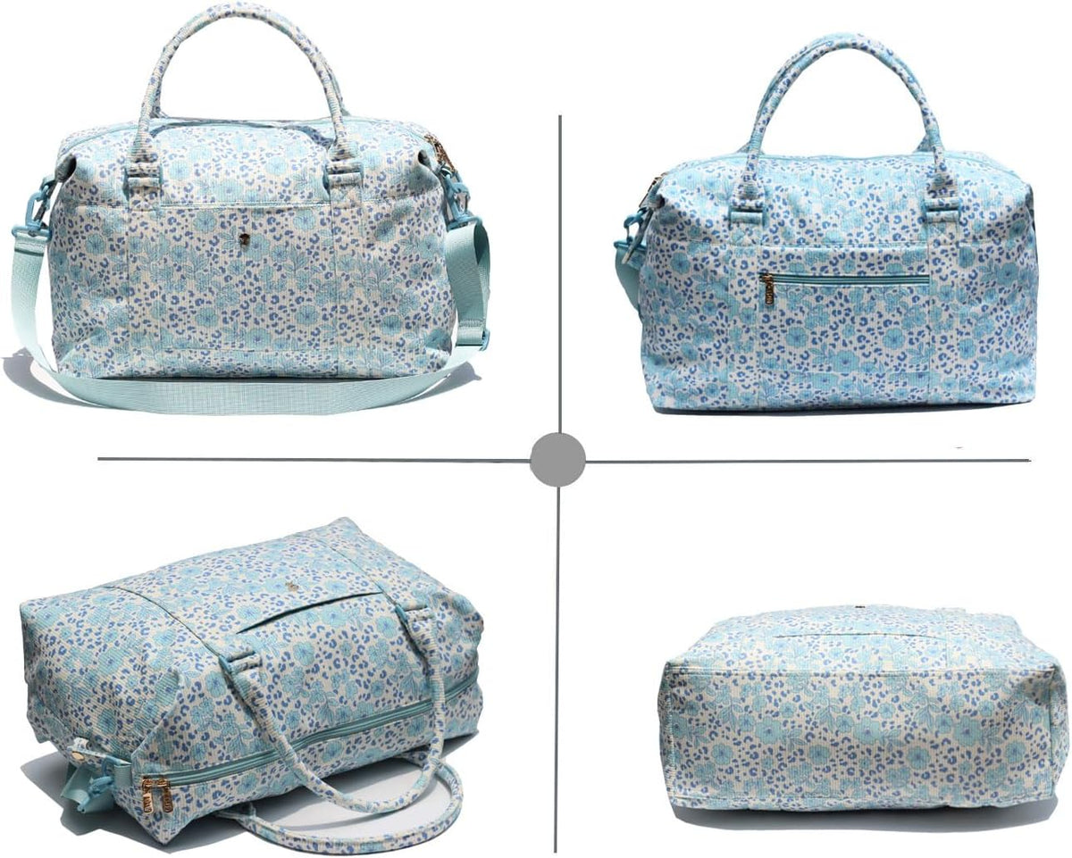 Travel Tote Duffel Gym Bag,Weekender Overnight Carry-on Tote Crossbody Bag with Wet Pocket and Trolley Sleeve Upgraded