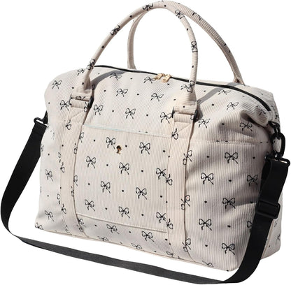 Travel Tote Duffel Gym Bag,Weekender Overnight Carry-on Tote Crossbody Bag with Wet Pocket and Trolley Sleeve Upgraded