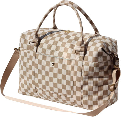 Travel Tote Duffel Gym Bag,Weekender Overnight Carry-on Tote Crossbody Bag with Wet Pocket and Trolley Sleeve Upgraded