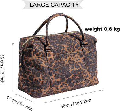 Travel Tote Duffel Gym Bag,Weekender Overnight Carry-on Tote Crossbody Bag with Wet Pocket and Trolley Sleeve Upgraded