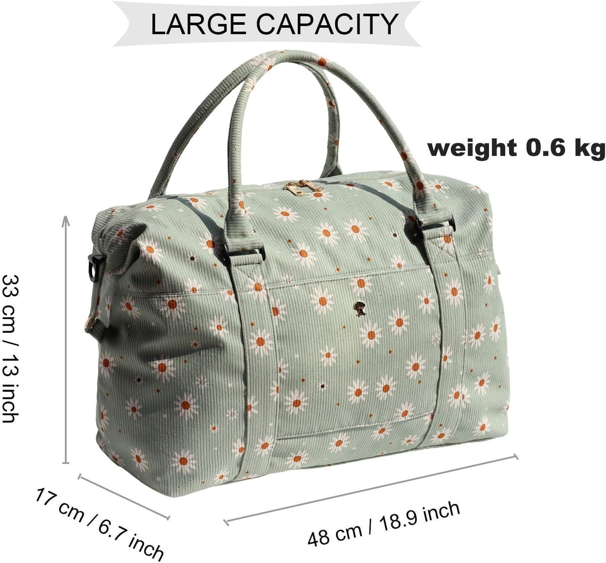 Travel Tote Duffel Gym Bag,Weekender Overnight Carry-on Tote Crossbody Bag with Wet Pocket and Trolley Sleeve Upgraded