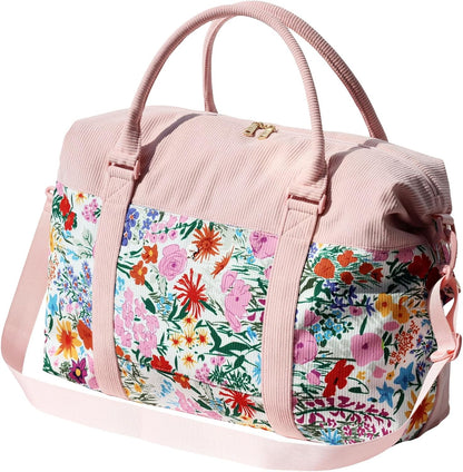 Travel Tote Duffel Gym Bag,Weekender Overnight Carry-on Tote Crossbody Bag with Wet Pocket and Trolley Sleeve Upgraded