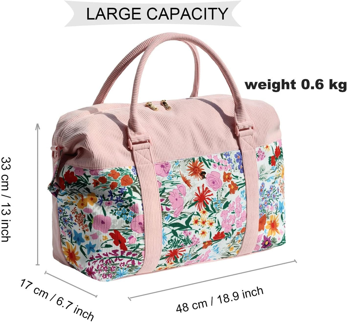 Travel Tote Duffel Gym Bag,Weekender Overnight Carry-on Tote Crossbody Bag with Wet Pocket and Trolley Sleeve Upgraded