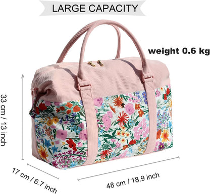 Travel Tote Duffel Gym Bag,Weekender Overnight Carry-on Tote Crossbody Bag with Wet Pocket and Trolley Sleeve Upgraded