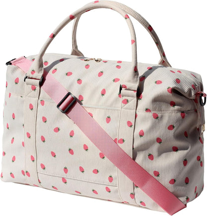 Travel Tote Duffel Gym Bag,Weekender Overnight Carry-on Tote Crossbody Bag with Wet Pocket and Trolley Sleeve Upgraded