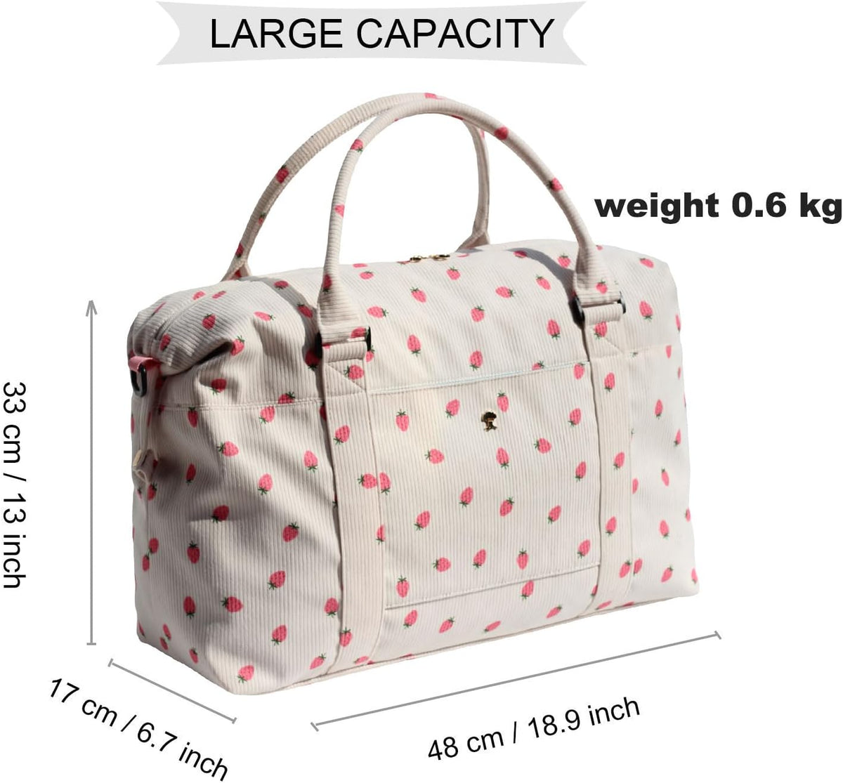 Travel Tote Duffel Gym Bag,Weekender Overnight Carry-on Tote Crossbody Bag with Wet Pocket and Trolley Sleeve Upgraded