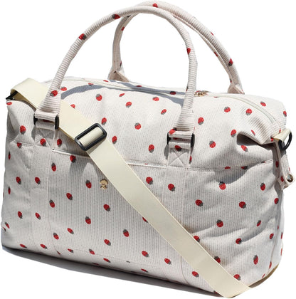 Travel Tote Duffel Gym Bag,Weekender Overnight Carry-on Tote Crossbody Bag with Wet Pocket and Trolley Sleeve Upgraded