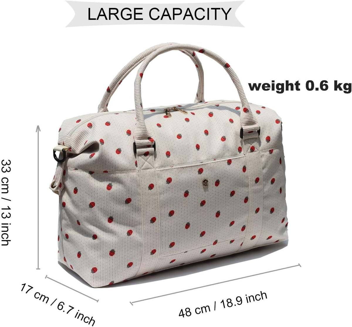 Travel Tote Duffel Gym Bag,Weekender Overnight Carry-on Tote Crossbody Bag with Wet Pocket and Trolley Sleeve Upgraded