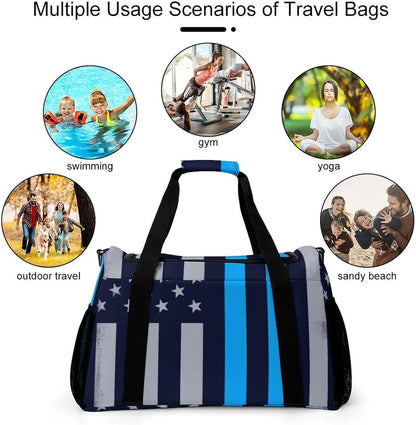 Lightweight Weekender Overnight Bag Foldable Travel Duffel Tote Bag Carry On for Women Gym Luggage